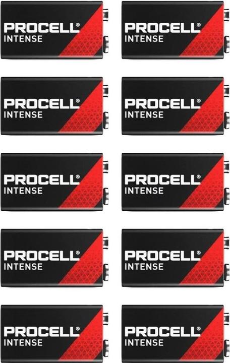 Image du produit Duracell Procell Intense Power (10 pcs, 9V Block, 673 mAh)