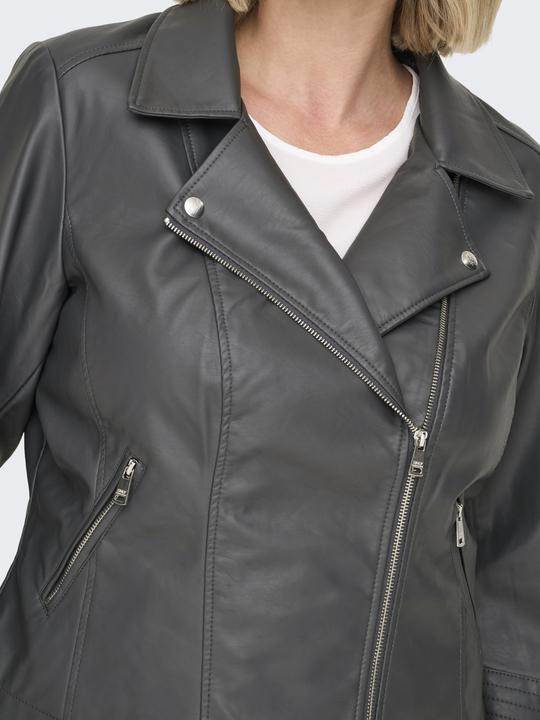 Produktbild Only Curvy Biker Kunstlederjacke Bikerjacke in Lederoptik (46)
