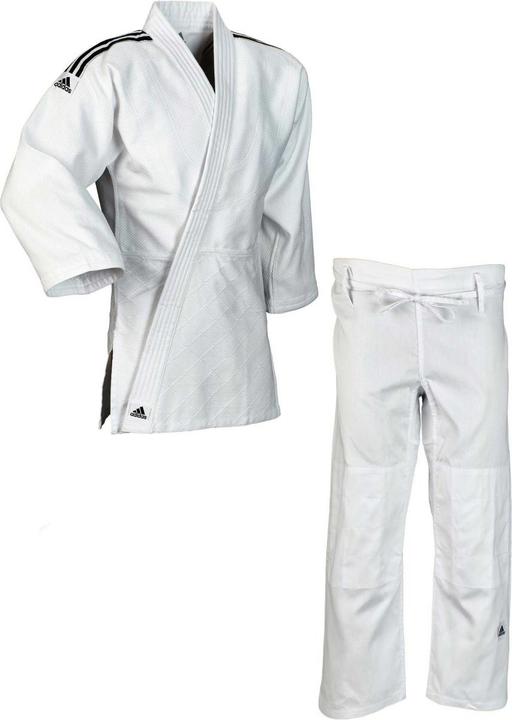 Produktbild adidas Judo-Anzug "Training" weiss/schwarze Streifen, J500 (140)