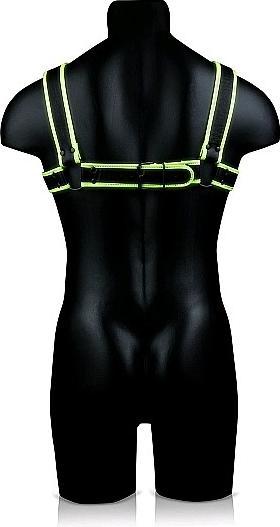 Produktbild Ouch! Chest Bulldog Harness - Glow in the Dark (XL)