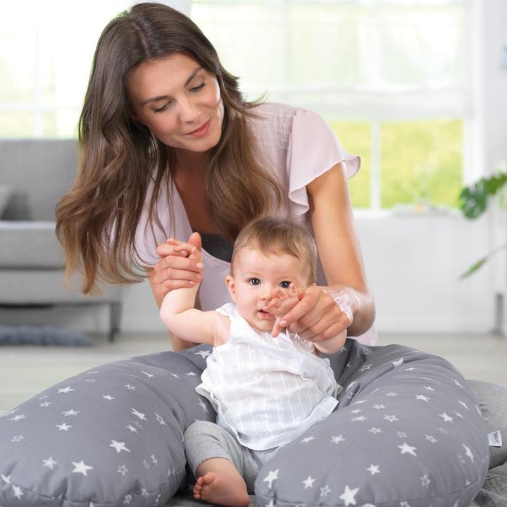 Actual product image Theraline Nursing pillow "The Original" with polyester hollow fibre filling incl. cover 190 cm (190 cm)