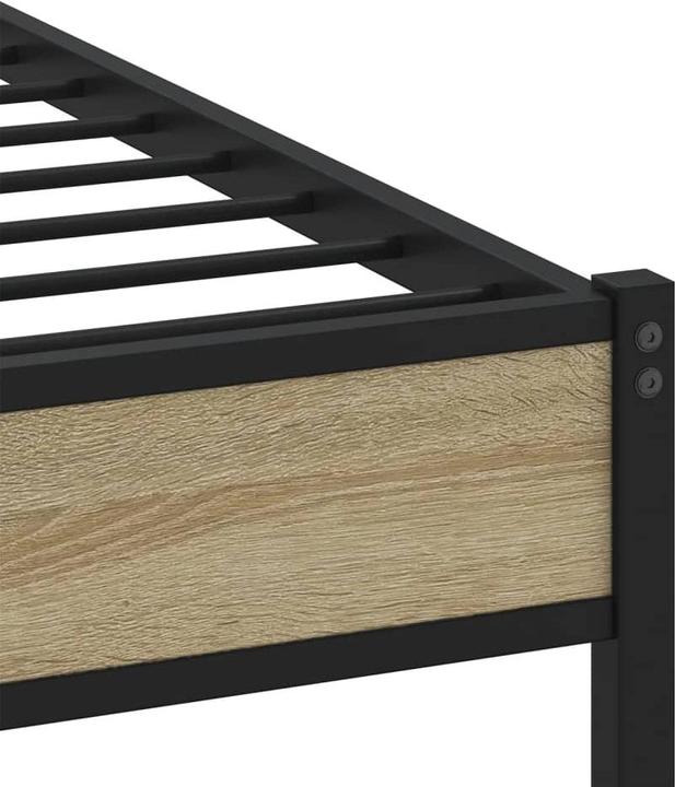 Actual product image VidaXL Metal bed Bed slatted frame single bed Bed frame without mattress 107x203cm (107 x 203 cm)