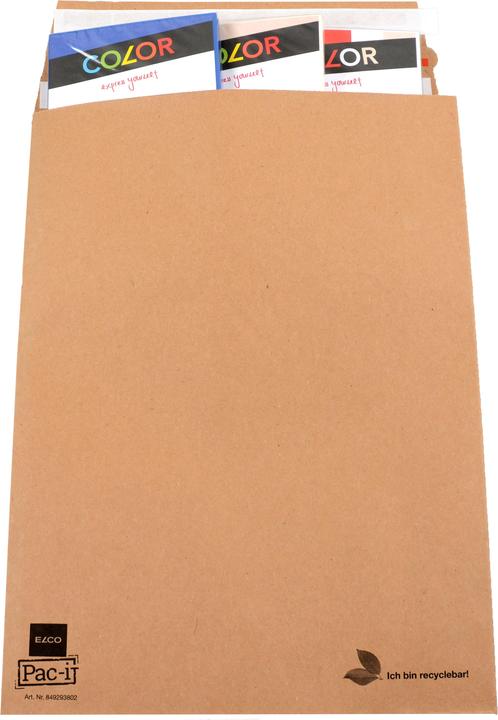 Produktbild Elco Versandbeutel braun Kraft 135gm2 280x375x80mm,100 Stk. (100 x)