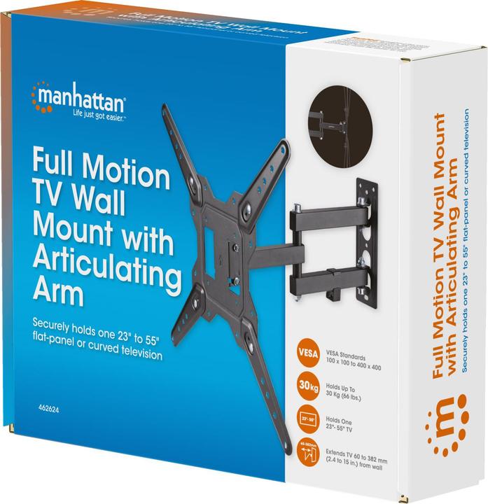 Immagine prodotto Manhattan TV-Wandhalterung mit beweglichem Schwenkarm 23-55" (55", 30 kg)