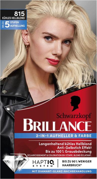 Schwarzkopf Haarcoloration Brillance 815 Kühles Hellblond (815 Kühles Hellblond)