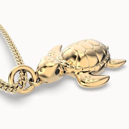 Immagine prodotto MTM Collana di tartarughe marine (Ottone, Oro 18 carati, 43 cm)