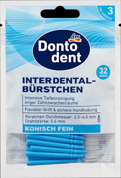 dm Dontodent Dontodent Interdental Brushes Blue 0.6mm ISO 3 (0.60 mm)