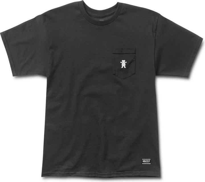 Grizzly OG Bear Embroidered Pocket T-Shirt (M)
