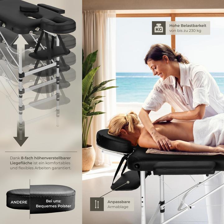 Produktbild tectake 2 Zonen Massageliege