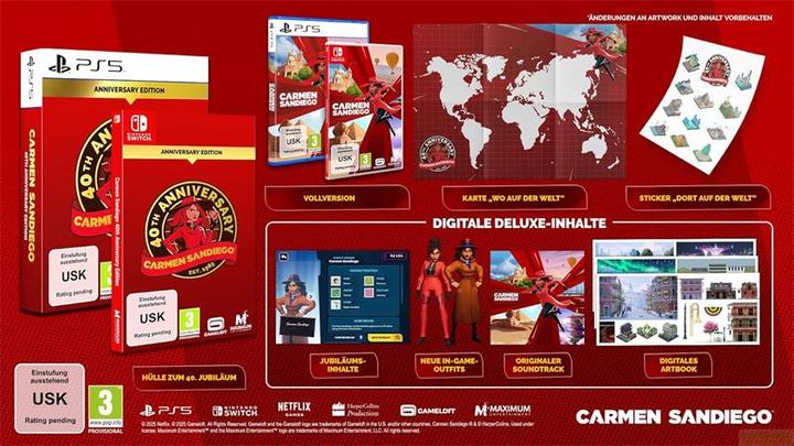 Produktbild astragon Switch Carmen Sandiego: 40th Anniversary Edition (Switch, DE)