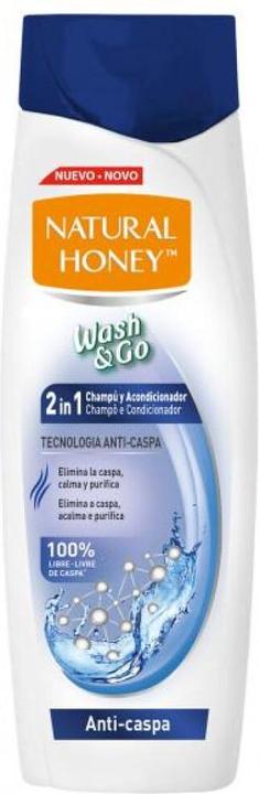 Immagine prodotto Natural Honey WASH & GO 2 en 1 champú e acondicionador 330ml (330 ml, Shampoo liquido)