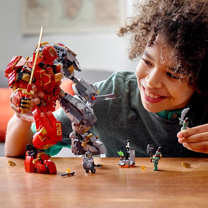 Actual product image LEGO Fire Stone Mech (71720, LEGO Ninjago)