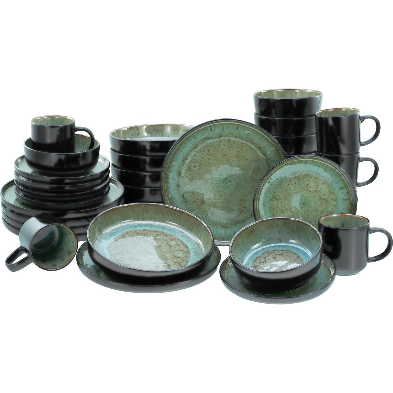 Set 6 Ciotole Nordic Fjord Blue CreaTable | In Steinzeug | Design Scandinavo | Lavabile In Lavastoviglie