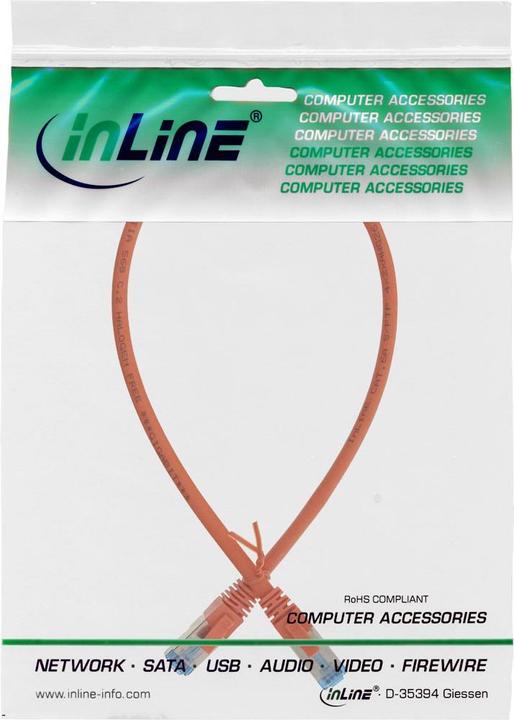 Produktbild InLine Patchkabel (S/FTP, CAT6a, 0.25 m)