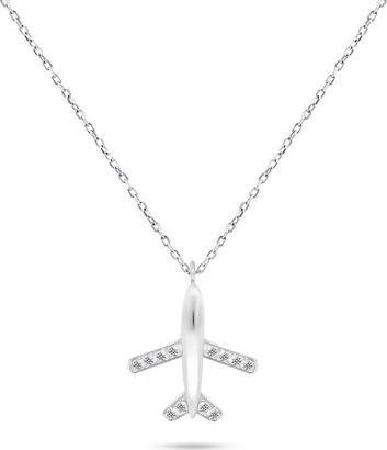 Produktbild Brilio Silver - Playful silver necklace Airplane NCL77W