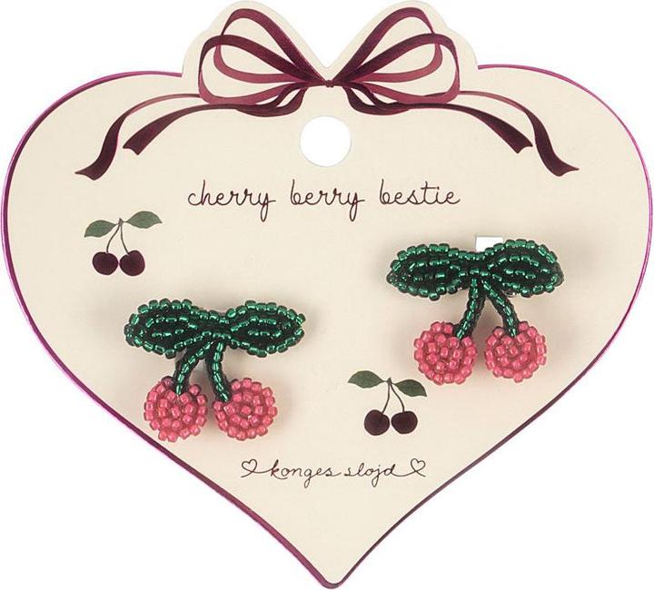Actual product image Konges Slojd 2Pack Pearly Cherry Haarspangen