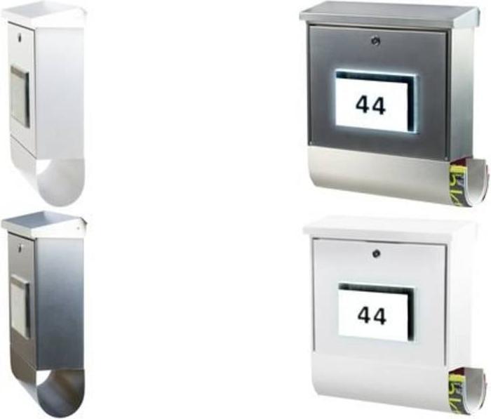 Actual product image Burg Wächter 4400Si steel plate mailbox