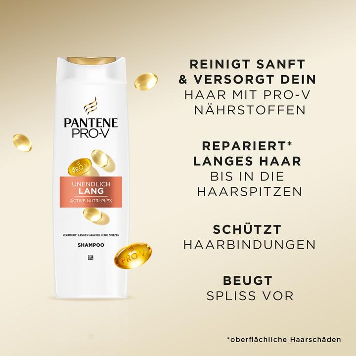 Actual product image Pantene Pro-V Unendlich Lang (200 ml, Liquid shampoo)
