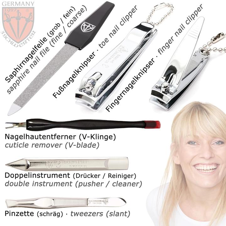 Immagine prodotto Drei Schwerter 8-teiliges Nagelpflegeset Cuneo