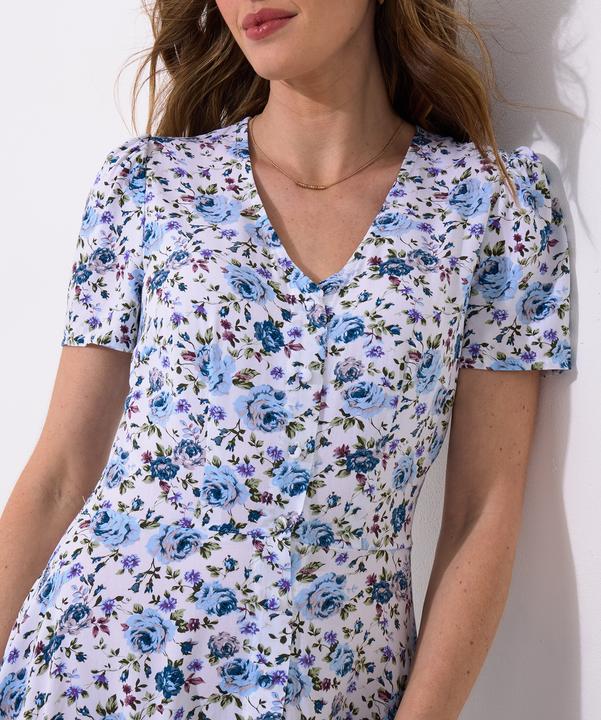 Produktbild Joe Browns Button Through Ditsy Floral V-Neck Dress (16)