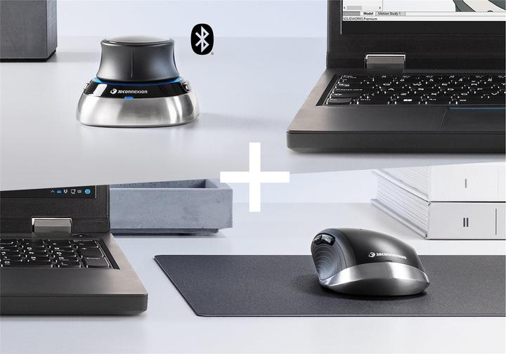 Immagine prodotto 3Dconnexion Spacemouse Kit Wireless 2 (Senza fili, Cablato)