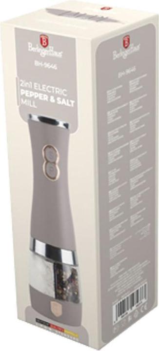 Immagine prodotto BerlingerHaus Macina sale e pepe elettrico 2in1 (Pepe, Sale, Erbe aromatiche)