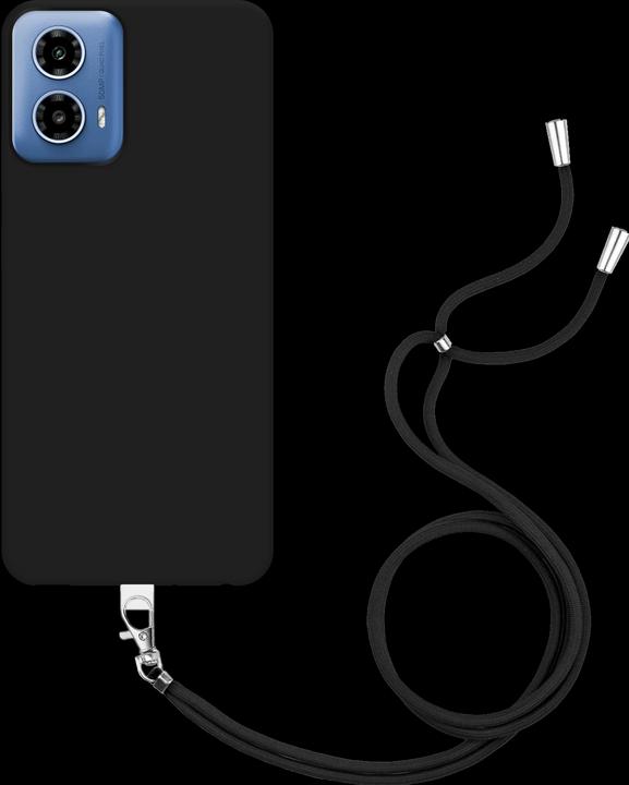 Produktbild Cazy Handykette Hülle Kompatibel mit Motorola Moto G34 - Silikon Handyhülle mit Band Necklace Hülle -