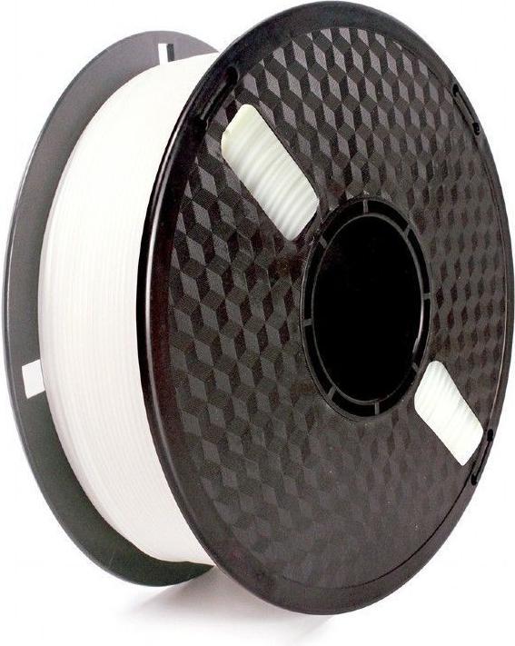 Gembird Filament, PLA Flexible, White, 1.75 mm, 1 kg (PLA, 1.75 mm, 1320 g, White)
