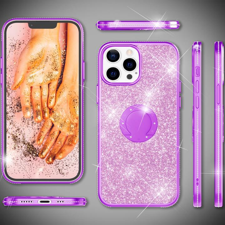 Actual product image Nalia Ring glitter silicone sleeve (Apple iPhone 13 Pro)