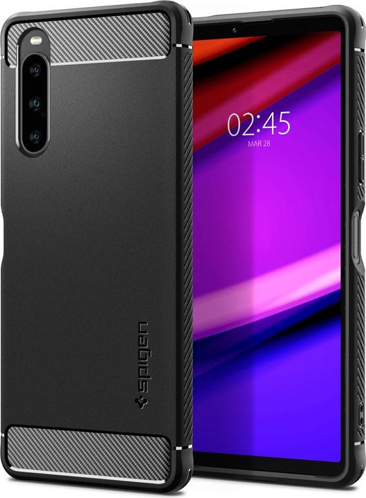 Actual product image Spigen Rugged Armor Sony Xperia 10 V czarny/black ACS06202 (Sony Xperia 10 V)