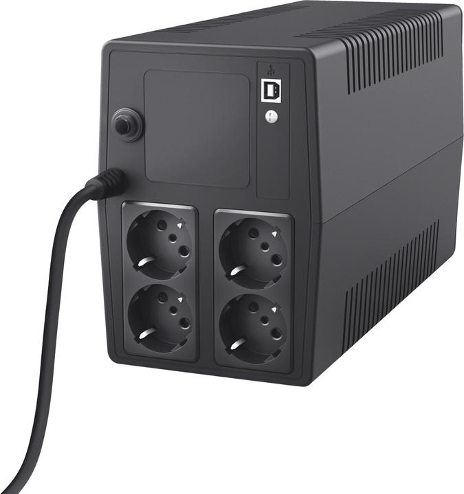 Actual product image Trust UPS||600 Watts|1000 VA|Wave form type Simulated sinewave|23504 (1000 VA, 600 W, Line-interactive UPS)
