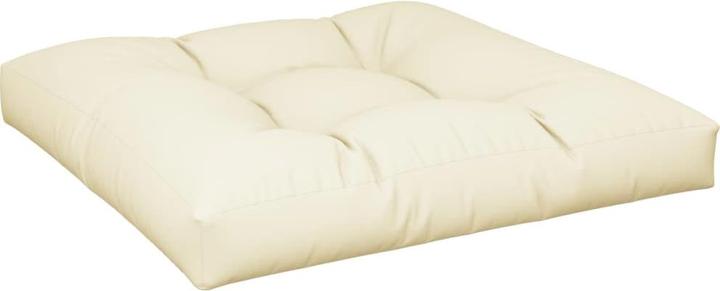 Actual product image VidaXL Pallet cushion Pallet sofa Pallet cushion Seat cushion 2-piece cream fabric (70 x 70 x 12 cm)