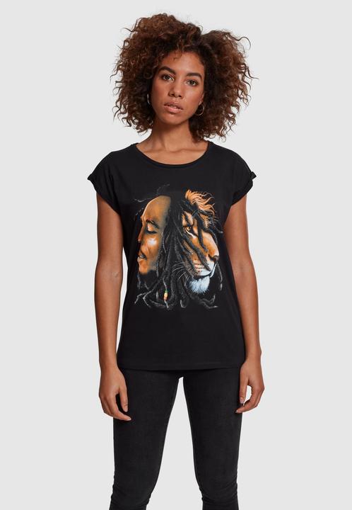 Actual product image Merchcode Ladies Bob Marley Lion Face Tee (XL)