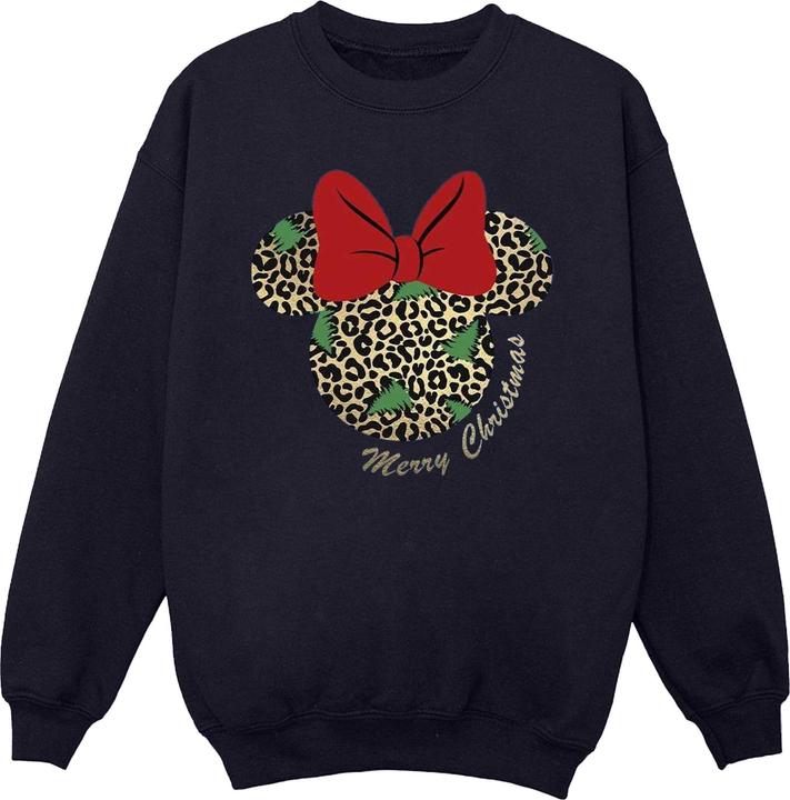 Disney Minnie Mouse Leopard Christmas Sweatshirt (XXL)