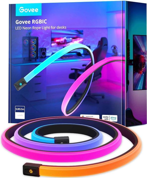 Govee LED Stripe Neon Gaming Table (RGBIC, 300 cm, Indoor)