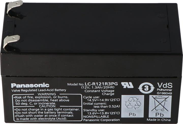 Produktbild Panasonic Akku LC-R121R3PG mit VDS-Zertifizierung G196049 (12V)