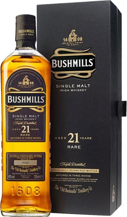 Actual product image Bushmills 21 Y.O. Madeira Finish (Irish whiskey)