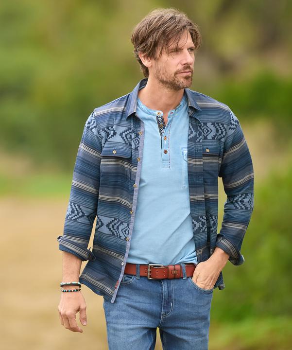 Actual product image Joe Browns Aztec Stripe Long Sleeve Shirt (M)