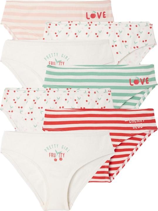 Vertbaudet 7er-Pack Mädchen Slips mit Kirschen