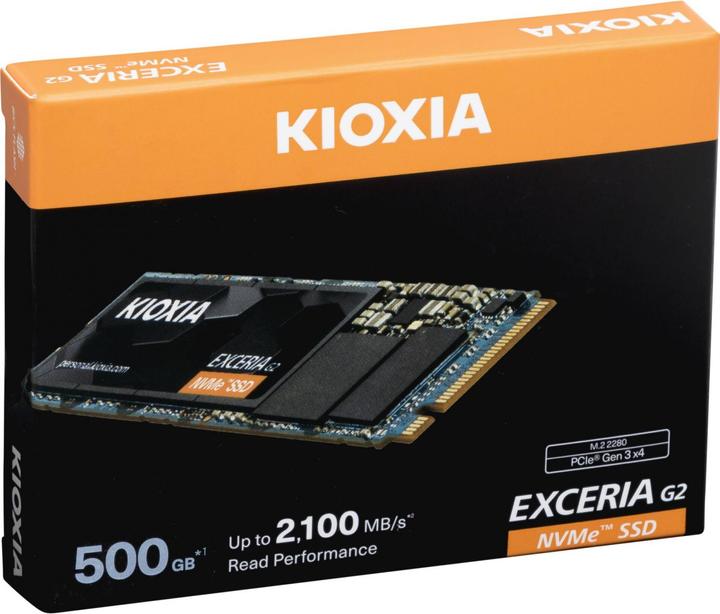 Produktbild Kioxia Exceria G2 (500 GB, M.2 2280)