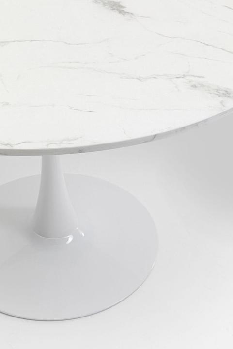 Produktbild Kare Design Tisch Schickeria Marmor Weiss Ø110cm (110 x 110 x 74 cm)