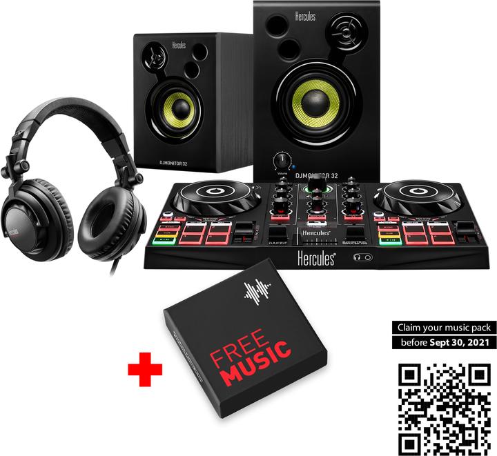 Actual product image Hercules DJ Learning Kit