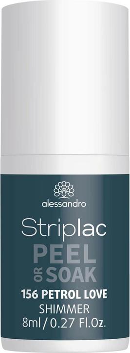 Produktbild Alessandro Striplac Peel or Soak - Petrol Love (156 Petrol Love, Abziehbarer Nagellack)