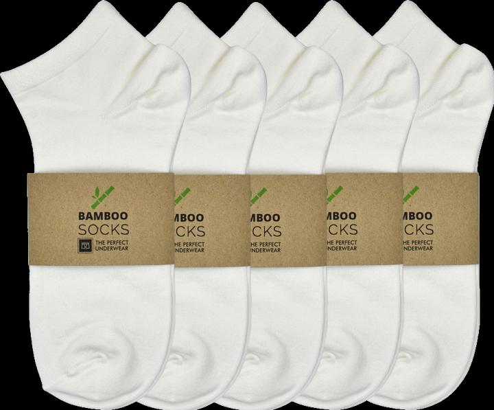Immagine prodotto The Perfect Underwear Calzini bassi in bambù (set di 5) bianchi (Confezione da 5 pezzi, 44 - 47)