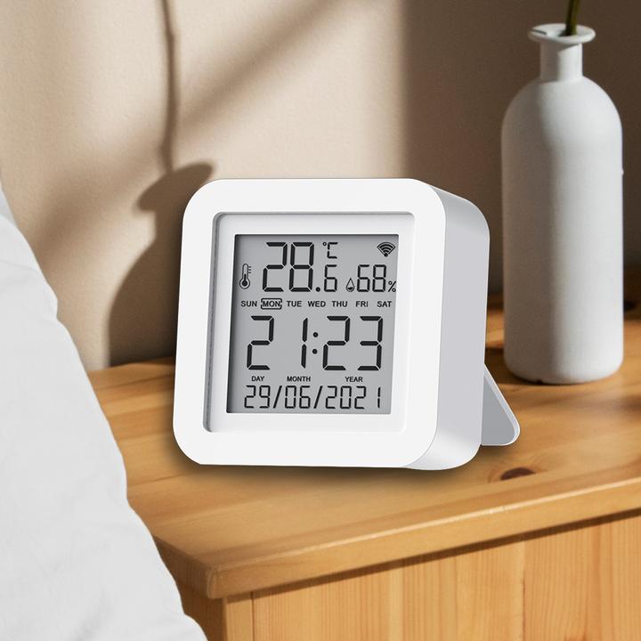 Immagine prodotto Lasmex Sensore di temperatura e umidità, stazione meteo SMART Tuya/WIFI LTC