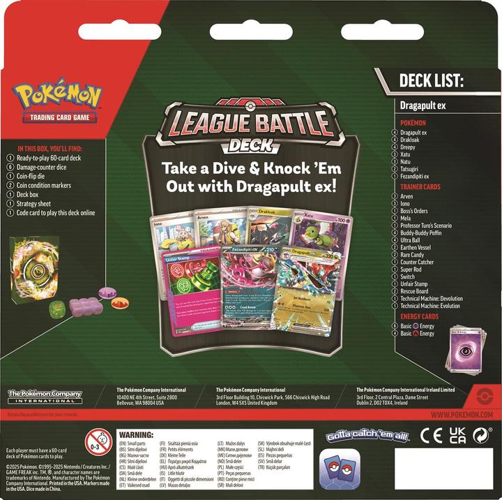 Actual product image Pokémon April League Battle Deck Dragapult (English, Deck)