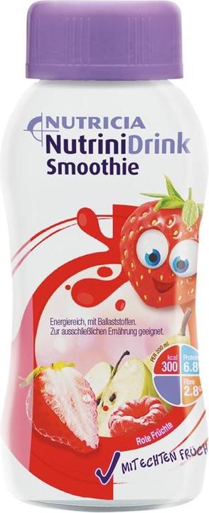 Nutricia NutriniDrink Smoothie rote Früchte, 200 ml (1 Stück, Flüssigkeit, 237 g)
