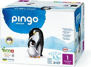 Pingo Ökowindeln (Gr. 1, Tragepack, 54 Stück)