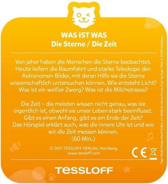 Image du produit Tigermedia Tigercard- Ce qui est quoi : Les étoiles/ Le temps (Allemand)