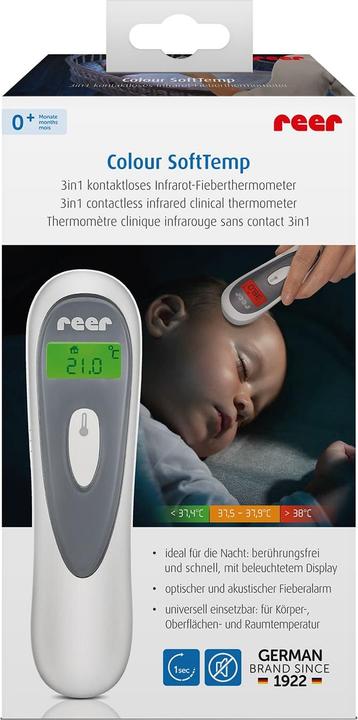 Actual product image Reer Colour SoftTemp 3in1 contactless infrared thermometer (Forehead, Non-contact)